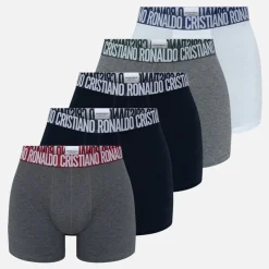 Best CR7 Herre Basis Fem Pak Boxer Trusser Multicolour Flerfarvet