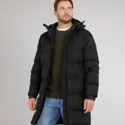 Online Trespass Herre Belvoir Vandtæt Foret Lang Jakke Sort