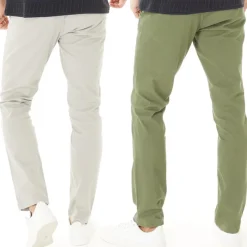 Online JACK & JONES Herre Bolton Dean AKM Chino Bukser 2-pak Ghost Grå/​Oliven Nat Flerfarvet