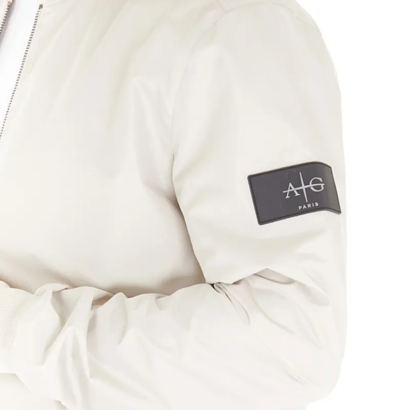 Online Avant Garde Herre Bomberjakke Sten Lys Beige