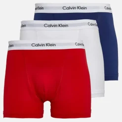Clearance Calvin Klein Herre bomuld stretch tre boxer pak underbukser /​Rød Hvid