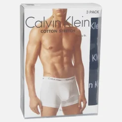 Calvin Klein Herre Bomuld Stretch Tre Pak Boxer Trusser /​ Sort
