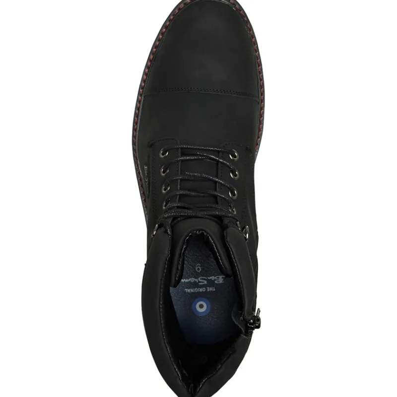 New Ben Sherman Herre Bonneville Snørebåndsstøvler Sort