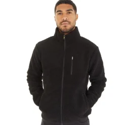 French Connection Herre Borg Fleece med Høj Hals Sort