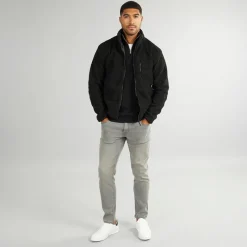 French Connection Herre Borg Fleece med Høj Hals Sort