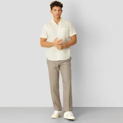Sale Clean Cut Copenhagen Herre Bowling Skjorter med korte ærmer beige