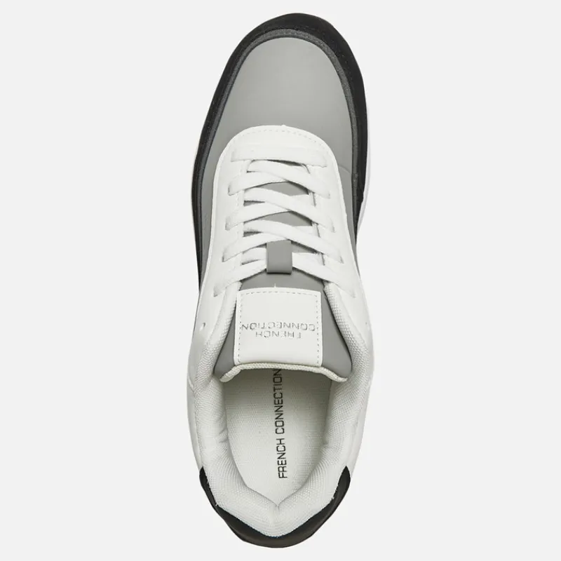 Best French Connection Herre Bubble Sneakers Hvid/Sort