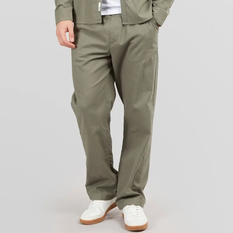 Best Solid Herre Bukser Dusty Olive