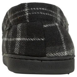 Outlet Lyle And Scott Vintage Herre Buster Mocassin Tøfler Sort Blandet Tjek