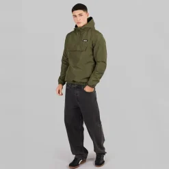 New Ellesse Herre Callum Anorak Jakke Khaki kakigrøn