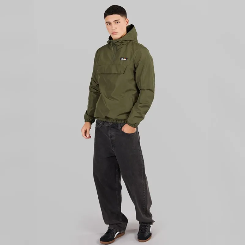 New Ellesse Herre Callum Anorak Jakke Khaki kakigrøn