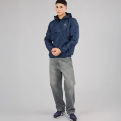 Outlet Ellesse Herre Callum Anorak Jakke Navy Marineblå