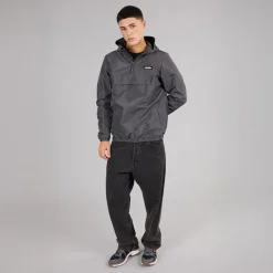Online Ellesse Herre Callum Anorak Jakke Dark Grey Grå