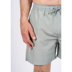 New Pre end Herre Cancun Ensfarvede Badeshorts Lys Army