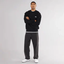 New Woodbird Herre Cane Sweatshirt Sort