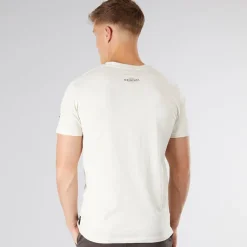 Clearance Crosshatch Herre Carrimoore T-Shirt Off White