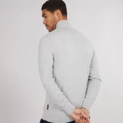 French Connection Herre Cash 1 /​ 2 Zip Jumper Lys Grå Mel