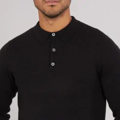 Online French Connection Herre Cash L/​S Polo Shirt Sort