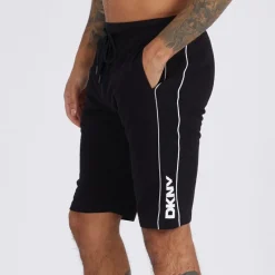 Best DKNY Herre Cavaliers Shorts af jerseystof Sort