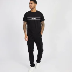 Outlet DKNY Herre Cavaliers T-shirts Sort
