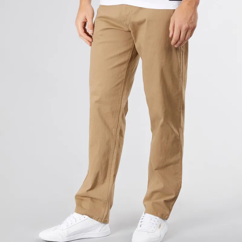 Online Crosshatch Herre Chalford Baggy Chinos Biscuit Lysebrun