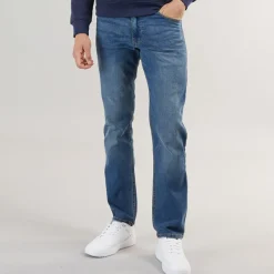 Discount Crosshatch Herre Chas Regular Fit Jeans Medium Vask