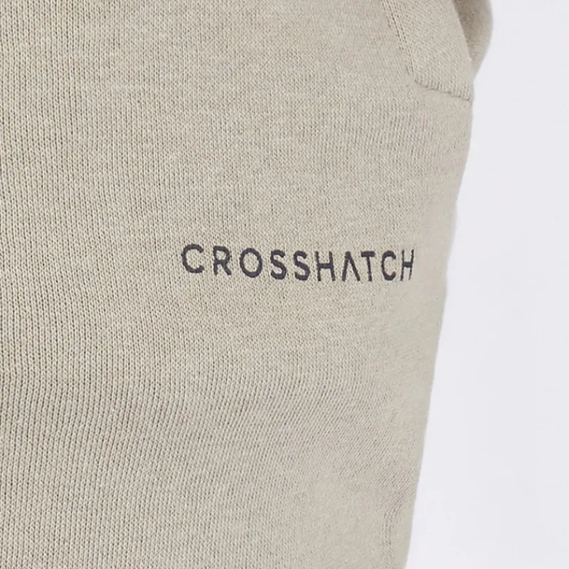 Discount Crosshatch Herre Chelmere Hoodie og Joggers Sæt Mørk Sten Mørk stengrå