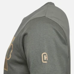 Online Crosshatch Herre Chevin T-Shirt Oliven