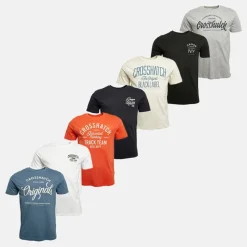 Hot Crosshatch Herre Chinsters Syv Pak T-shirts Assorteret