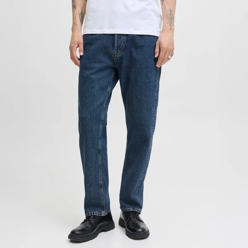 Clearance JACK & JONES Herre Chris Original SQ 061 Jeans Blue Denim