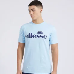 Hot Ellesse Herre Cleffios Logo T-Shirt Lyseblå Blå