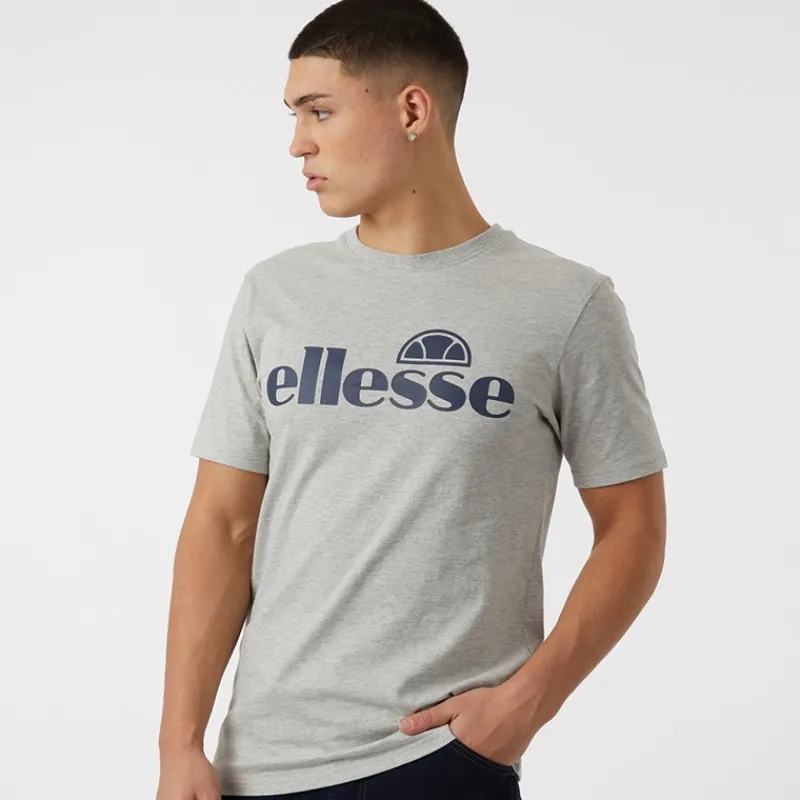 Discount Ellesse Herre Cleffios Logo T-shirt Grå Melange Grå Mergel