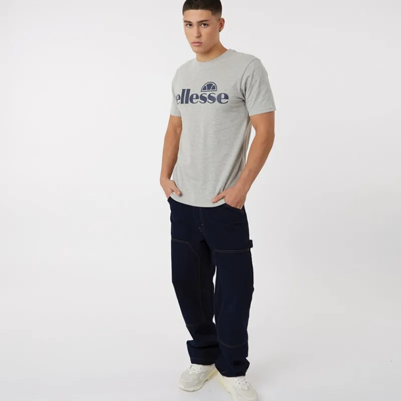 Discount Ellesse Herre Cleffios Logo T-shirt Grå Melange Grå Mergel