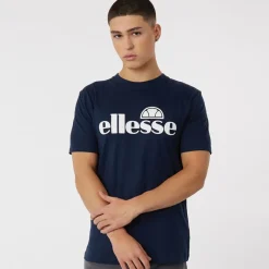Outlet Ellesse Herre Cleffios Logo T-shirt Blå Marineblå
