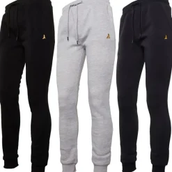 Discount Brave Soul Herre Clinton 3-pak Joggingbukser Sort/Grå/Blå