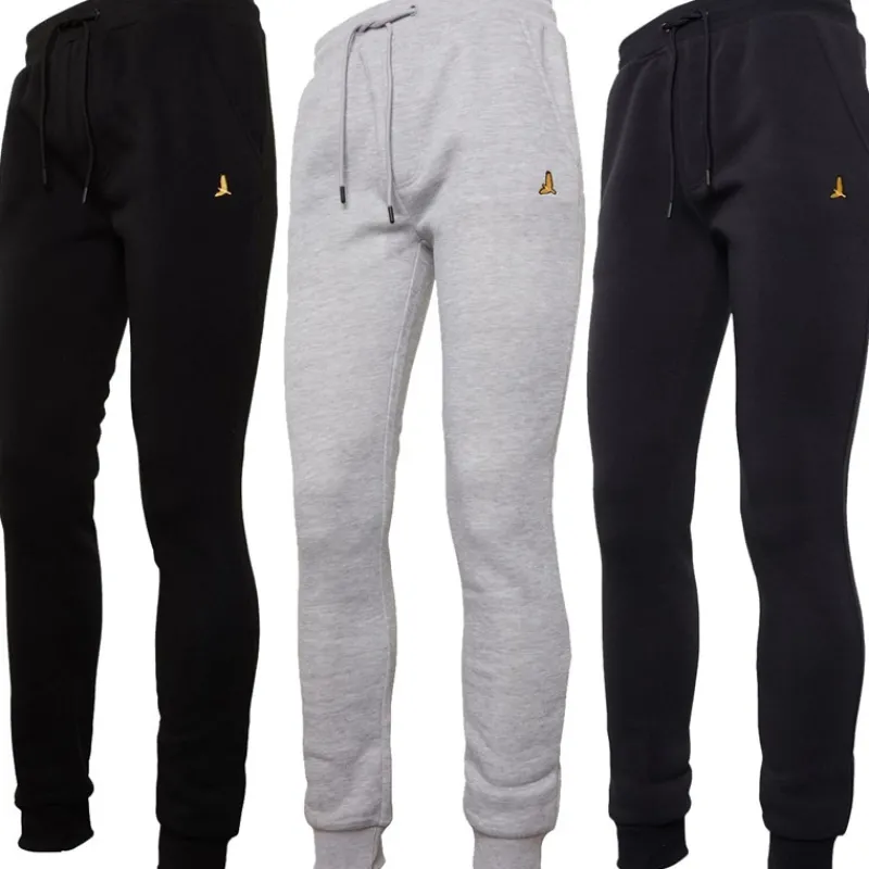 Discount Brave Soul Herre Clinton 3-pak Joggingbukser Sort/Grå/Blå