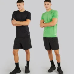 Sale Reebok Herre Clyde Performance To Pak T-Shirts Sort/​Upgrade Grøn