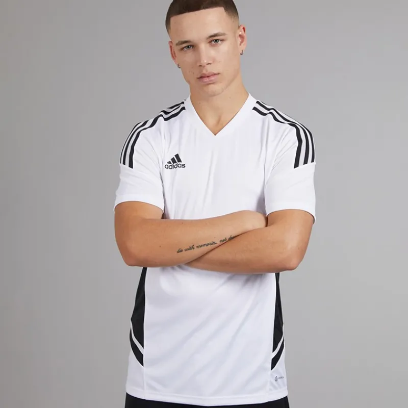 New adidas Herre Condivo 22 T-shirt Hvid/Sort