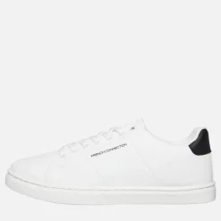 French Connection Herre Contrast Heel Tennis Sneakers Hvid