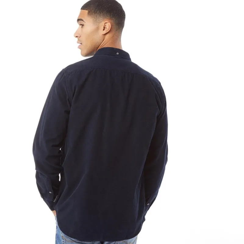 Best French Connection Herre Cord Langærmet shirts Mørk Marineblå Mørk marineblå