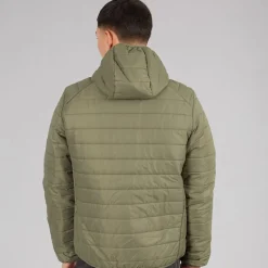 Outlet Ellesse Herre Corricella Vatteret Jakke Khaki kakigrøn