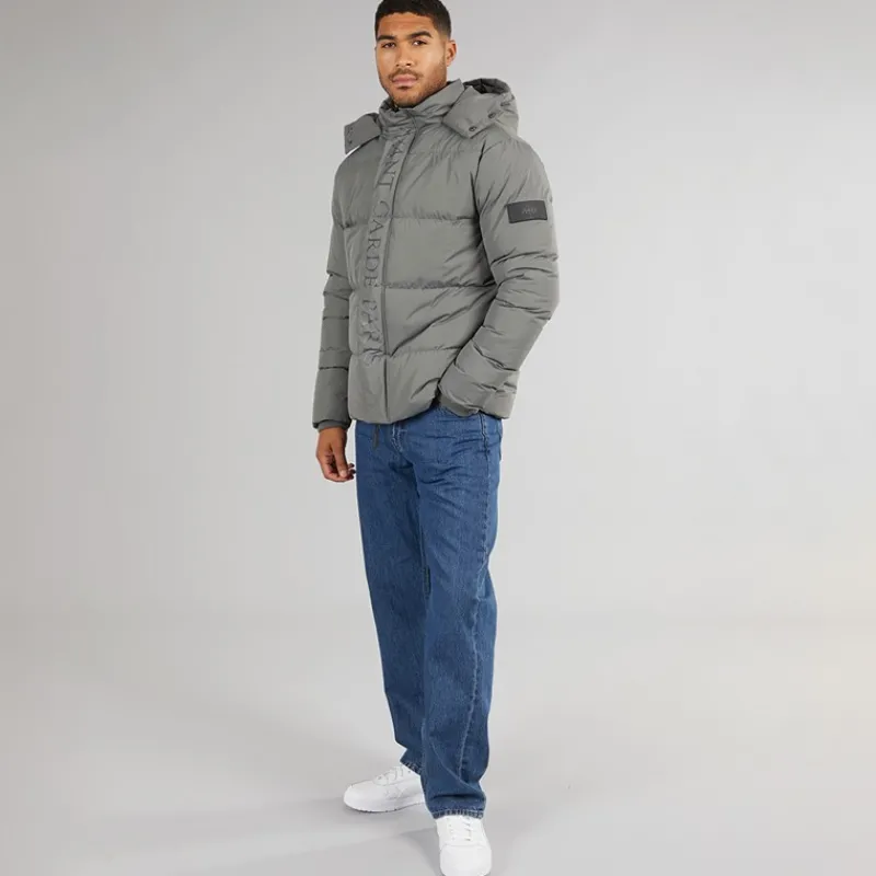 Clearance Avant Garde Herre Cottian Puffer Jakke Koksgrå Grå