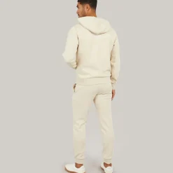 Clearance JACK & JONES Herre Cover Script Tracksuit Moonbeam beige