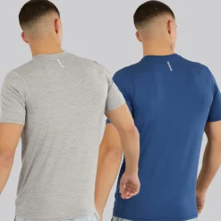 Discount Reebok Herre Craig Performance To Pak T Shirts Batik Blå/​Grå Marl
