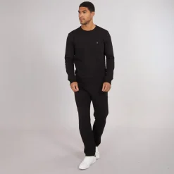 Clearance French Connection Herre Crew Træningsdragt Sort