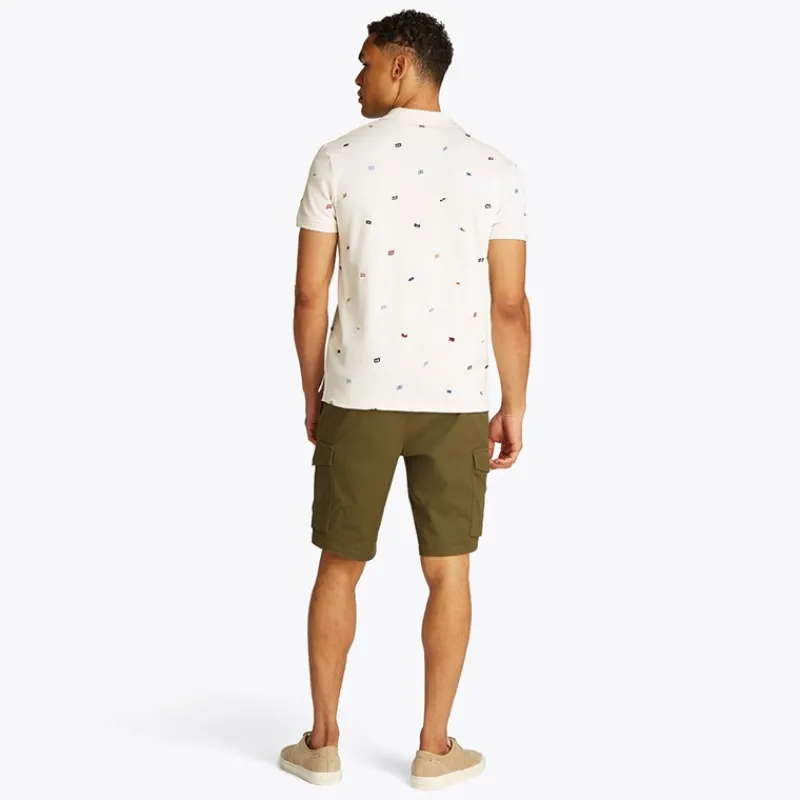 Discount Tommy Hilfiger Herre Critter Reg Polo Elfenben Blomsterblad