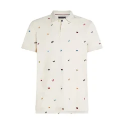 Discount Tommy Hilfiger Herre Critter Reg Polo Elfenben Blomsterblad