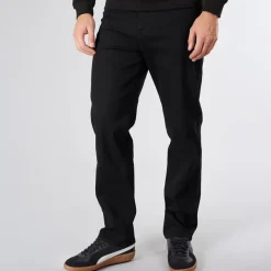 Hot Crosshatch Herre Dalesman Relaxed Fit Jeans Vask Sort