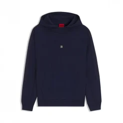 Outlet HUGO Herre Danovohood Hoodie Dark Blue