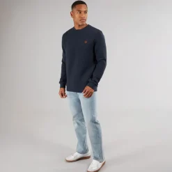 Online Indicode Herre Dash Sweatshirt Navy Marineblå